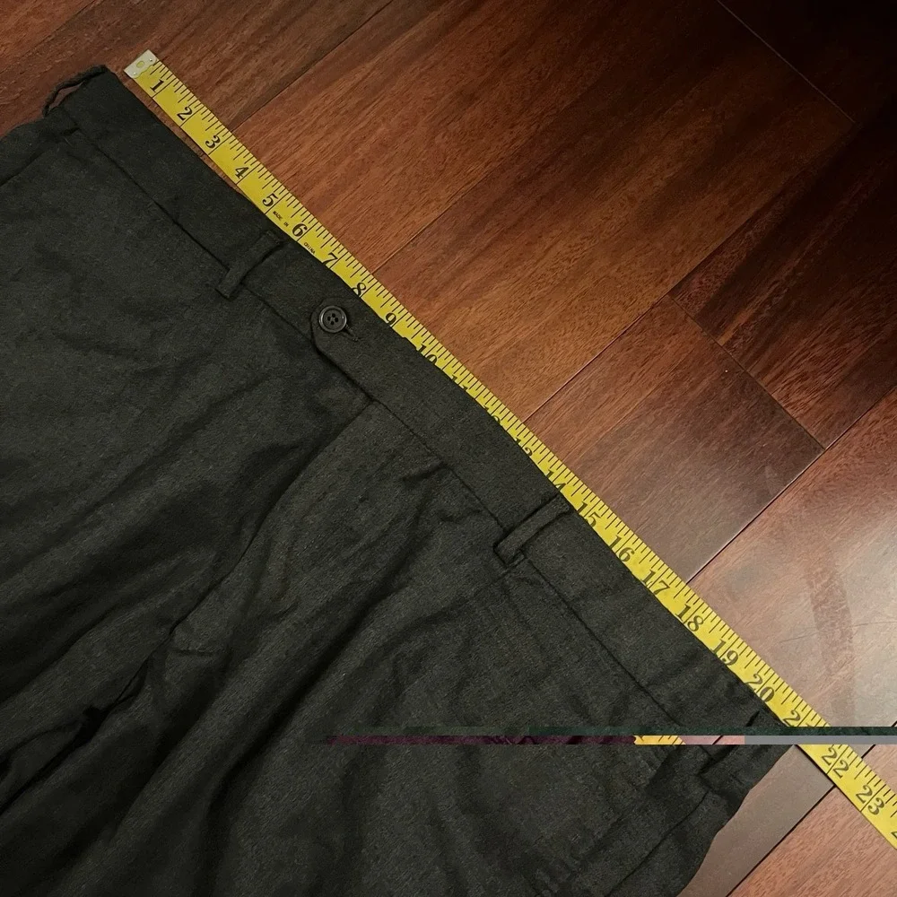 Ermenegildo Zegna Su Misura Dress Pants Mens 42x29 Herringbone Wool 7 64 Trouser